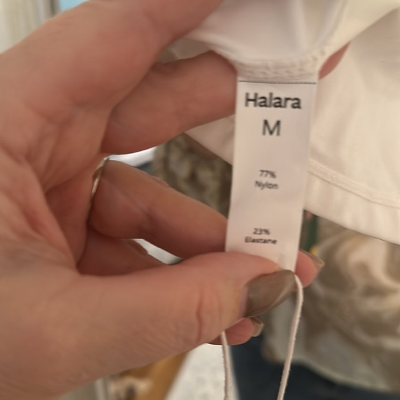 NWT Halara white crop top - Picture 3 of 3